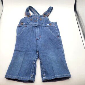 Big Mac Denim Bib Overalls Baby Toddler 12m - 18m Vintage 1970s JCPenney